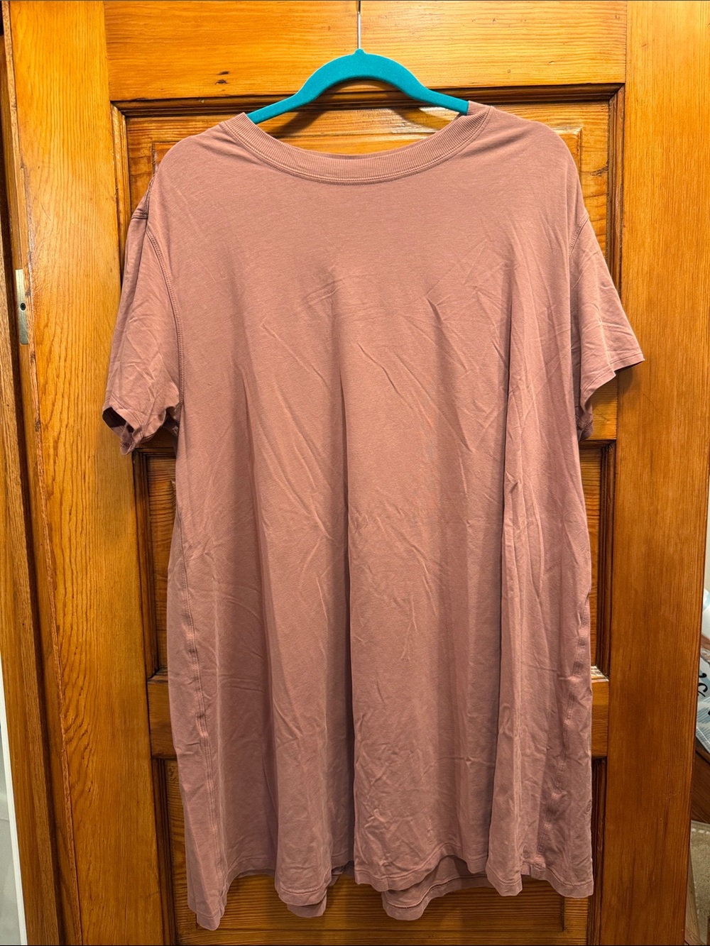 Lululemon Relaxed Mauve Short Sleeve T-Shirt Dress